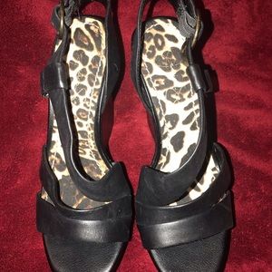 Jessica Simpson Black Strappy Heels